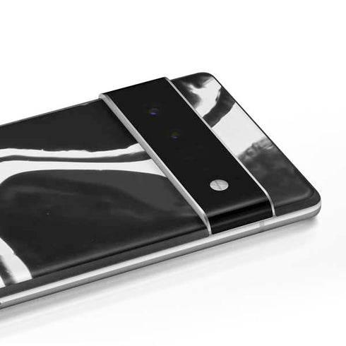 Black Marble Ink Google Pixel 6 Skin